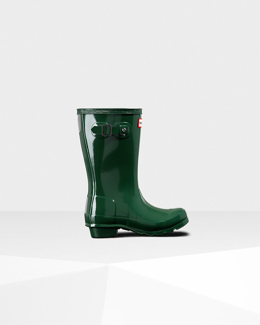 Hunter Niños Original Big Gloss - Botas de Lluvia Verde - 278-CBWPQO